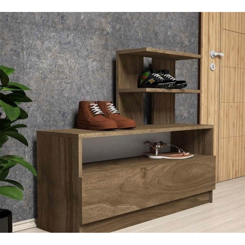 Shoe cabinet, 100 cm, brown - KM-SA21-57