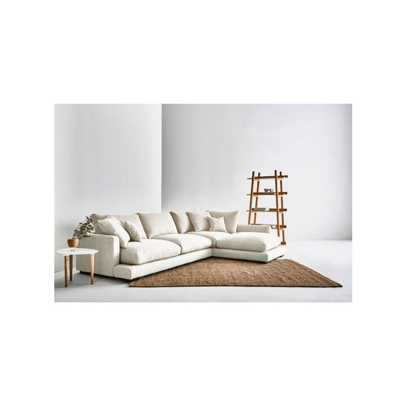 L-Shape Sofa, 250 cm, White - KM-SA49-452