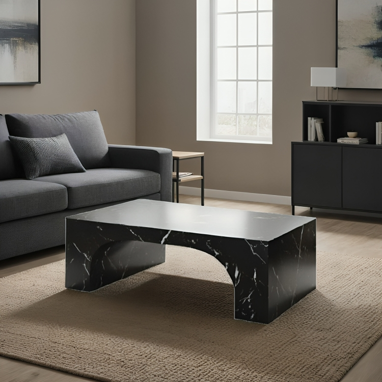 Coffee Table, 107 cm, Marble Black - KM-SA25-269