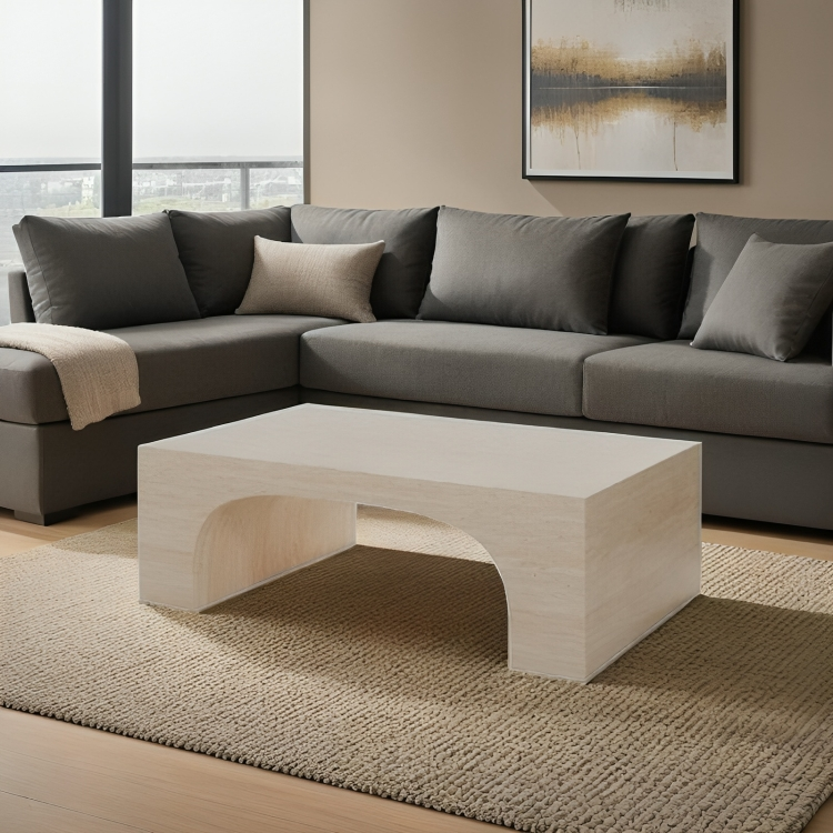 Coffee Table, 107 cm, Beige - KM-SA25-270